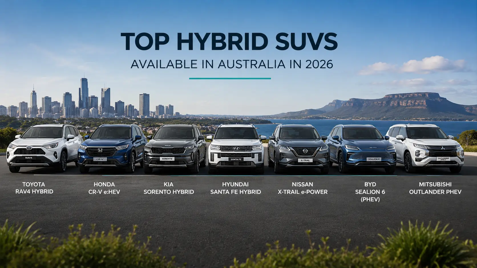 Top hybrid SUVs available in Australia in 2026